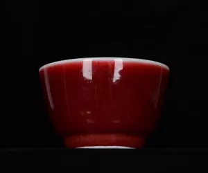 3“ Old Chinese Qing Dynasty Langhong glaze glass - Picture 1 of 9