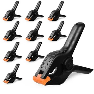 10 Pack 4.5 Inch Heavy Duty Spring Clamps Plastic Backdrop Clips for Crafts - Picture 1 of 7