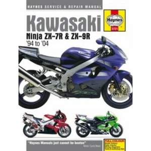 Motocicleta Kawasaki Ninja ZX 7R y ZX 9R (1994-2004) Manual de taller Haynes - Imagen 1 de 5