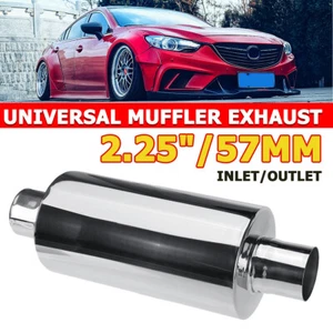 2.25'' Resonator Muffler Car Exhaust Stainless Steel 5''Body X 10'' Body Length - Picture 1 of 13