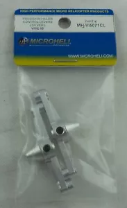 Brazos de control Hiller de aleación plateada para helicóptero Vibe 50 MHEVI5071CL Micro Heli - Imagen 1 de 1