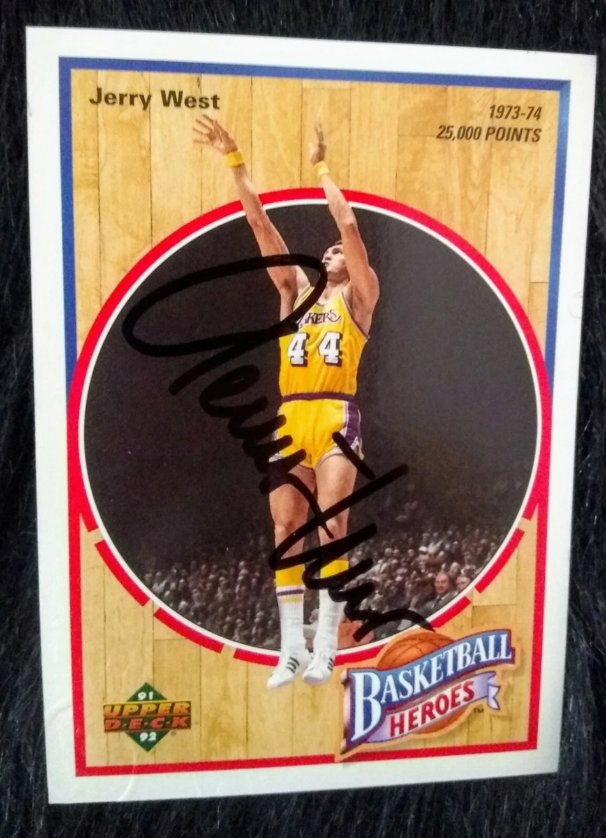 Upper Deck Jerry West Basketball Autographed Sports Trading Cards