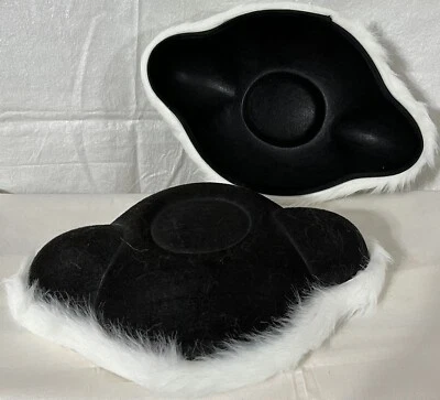 Holiday Bull Fighter Matador Costume hat- White Faux Fur Trim- Unisex-New - Image 1 of 2
