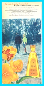 1957 Tweed Shampoo soft fragrance print ad old style cosmetic vintage - Picture 1 of 3