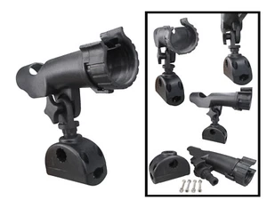 Soporte de caña de pescar ajustable para montaje en barco marino Pactrade 7/8""-1"" riel redondo - Imagen 1 de 12