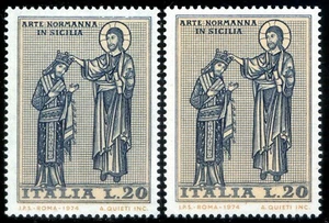 Repubblica 1974 Arte Normanna in Sicilia n. 1242 - varietà ** (l092) - Picture 1 of 1