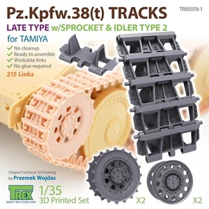 1/35 T-Rex Studio #85078-1 Pz.Kpfw.38(t) Tracks Late Type 2 For Tamiya Kits - Picture 1 of 1