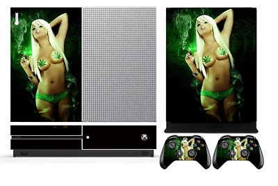 Babe 208 Vinyl Cover Skin Sticker for Xbox One S (Slim) & 2 controller skins - Image 1 of 2