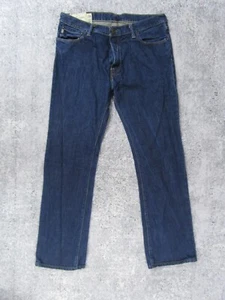 Abercrombie Jeans Mens 36x30 Blue Denim Pants Straight Leg Baggy Y2K Button Fly - Picture 1 of 10