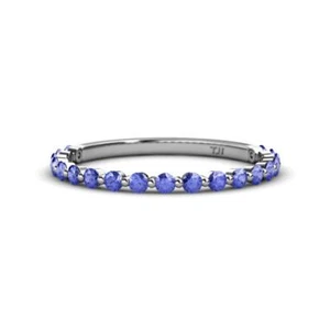 Tanzanite 2.00 mm Eternity Ring Stackable 0.53 ctw* 14K Gold JP:220263 - Picture 1 of 19