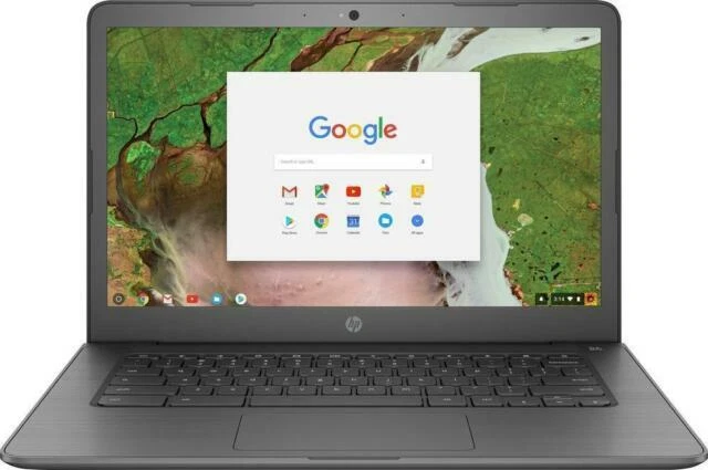 HP Chromebook 14-ca061dx 14 in. 32GB Intel Celeron N3350  2.40GHz, 4GB Laptop - Gray