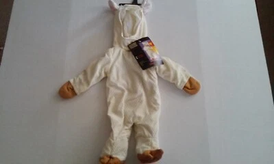 TOTALMENTE GHOUL CORDERO BEBÉ 0-6 MESES BEBÉ BLANCO DISFRAZ HALLOWEEN Y2K NUEVO Foto 1 de 4