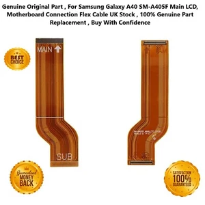 Genuine Samsung Galaxy A40 A405F Main LCD Flex Ribbon Motherboard Cable Original - Picture 1 of 4