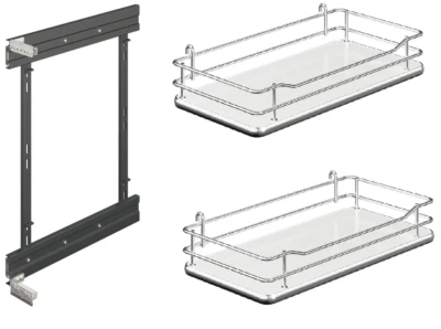 Armario Base Gabinete Marco Y Cesta Set Extensión Completa Cocina Extracción - Imagen 1 de 4
