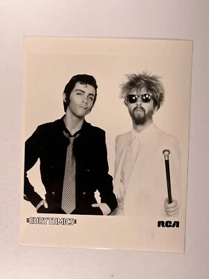 Eurythmics Photo Dave Stewart Who's That Girl Black And White RCA Record 1983 - Image 1 of 4