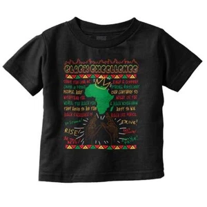Cool Black Excellence King Queen Africa Toddler Boy Girl Youth T Shirt Tee - Picture 1 of 4