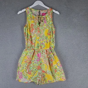 Lilly Pulitzer Target Strampler Damen klein Blumen Sommer bunt 2" gelb - Bild 1 von 14