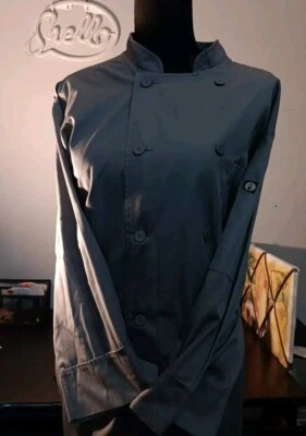 Unisex Chefs Jacket Size Large By Chef Works - Gray - Image 1 of 4