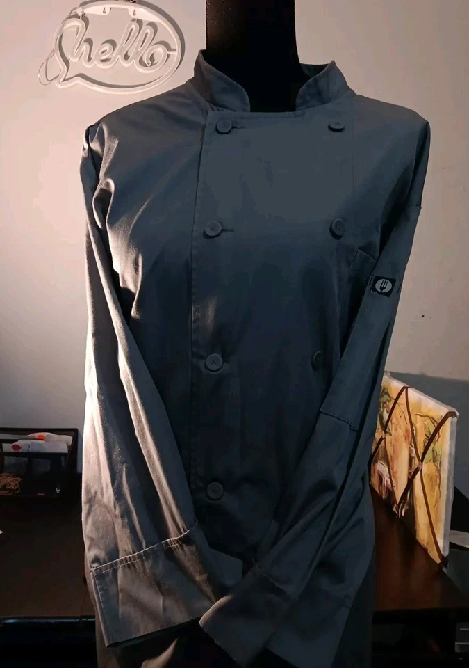 Unisex Chefs Jacket Size Large By Chef Works - Gray - Image 1 of 4