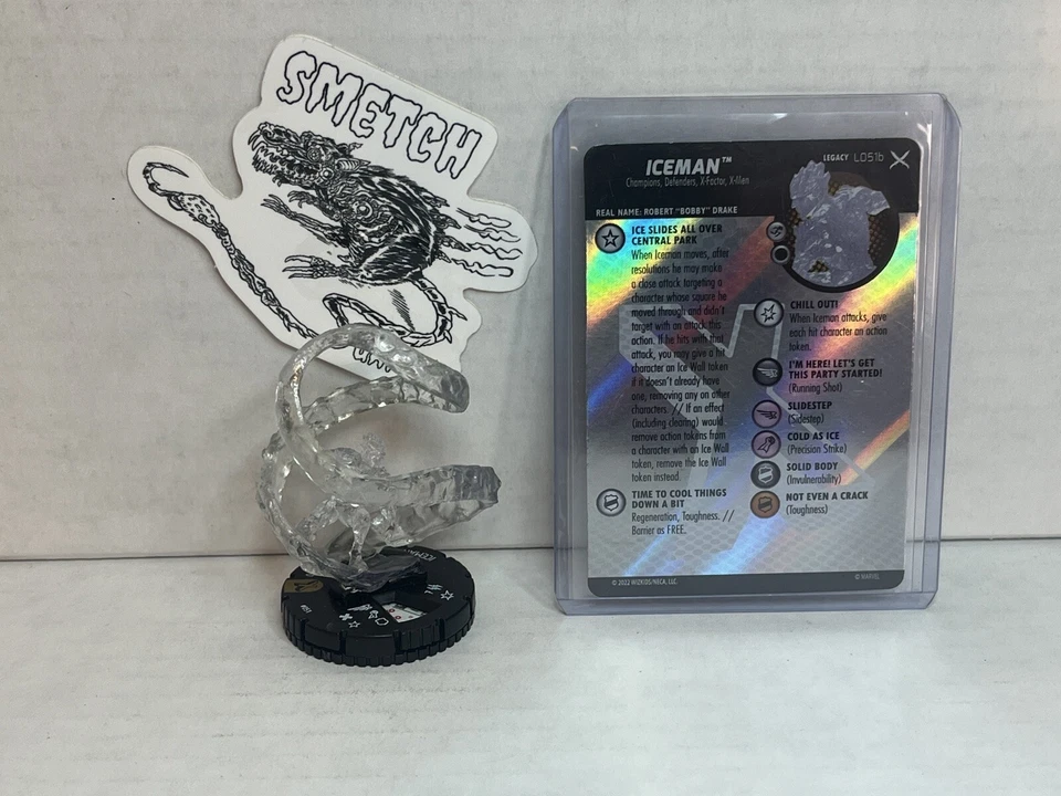 L051b Iceman - 051 Super Rare Figure + Legacy Card - Marvel Heroclix - X-Men - Image 1 of 1