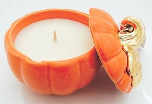BATH & BODY WORKS KERAMIK ORANGE KÜRBIS SWEET CINNAMON PUMPKIN DUFTKERZE - Bild 1 von 6