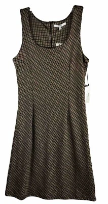 Vestido Vertigo Paris Sin Mangas Negro Tostado Talla Grande Nuevo con Etiquetas Foto 1 de 4