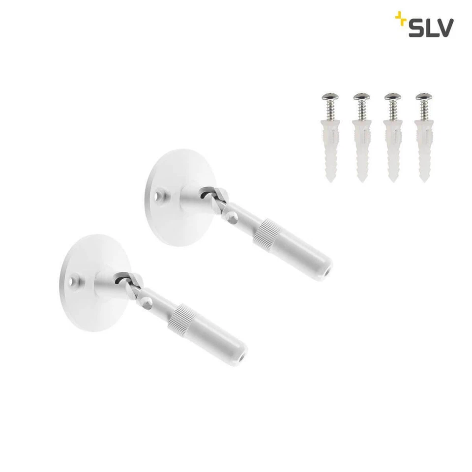 SLV 186311 WANDHALTER für TENSEO Niedervolt-Seilsystem lang weiß 2 Stück - Bild 1 von 1