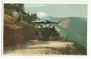 Pike's Peak from Inspiration Point Colorado CO Vintage Postcard - Picture 1 of 2