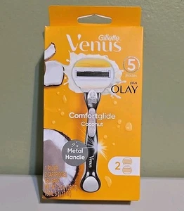 Navaja Gillette Venus Olay Comfortglide con 2 cartuchos de coco - Imagen 1 de 2