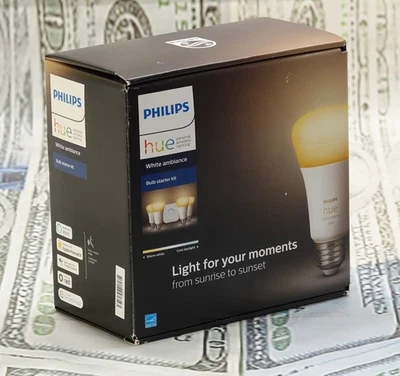 Philips Hue White Ambiance A19 LED Bulbs Starter Kit 800 Lumens 548578 - Image 1 of 4