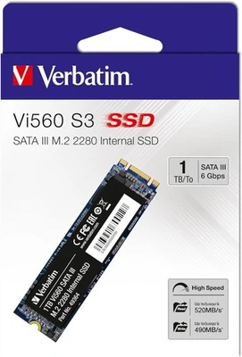 Verbatim Vi560 S3 1TB SSD Interno M.2 2280 SATA III Hard Disk Stato Solido PC - Immagine 1 di 4