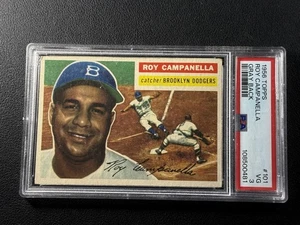 ROY CAMPANELLA PSA 3 1956 TOPPS BASEBALL #101 GRAY DODGERS VINTAGE VG VERY GOOD - Bild 1 von 2