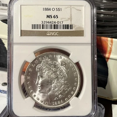 1884O MORGAN SILVER DOLLAR MS65 PL Like Beauty SLOT O Rare - Image 1 of 4