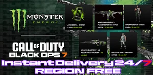 Call of Duty Black Ops 7 BO7 Monster Energy Items Full Set 5 Items NO XP - Picture 1 of 3