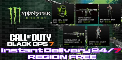 Call of Duty Black Ops 7 BO7 Monster Energy Items Full Set 5 Items NO XP - Image 1 of 3