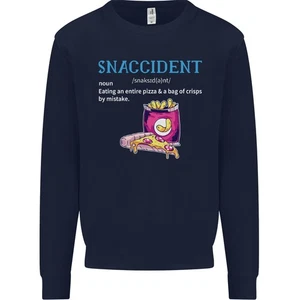 Snaccident Divertida Comida Pizza Diet Gimnasio Grasa Hombre Jersey Sudadera - Imagen 1 de 29