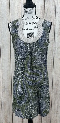 Trina Turk Sleeveless Brocade Geometric Mini Dress Size 6 Metallic Wool Blend - Image 1 of 4