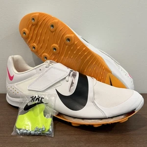 Nike Air Zoom LJ Elite Long Jump Track Shoes White CT0079-101 Men’s Size 11 NEW - Picture 1 of 12