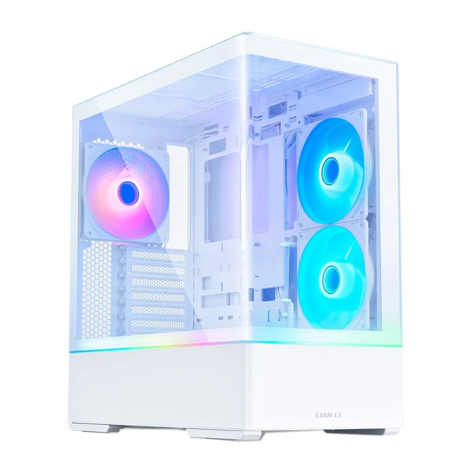 Lian Li CG237 Tempered Glass ATX Mid-Tower Computer Case - White - Image 1 of 4