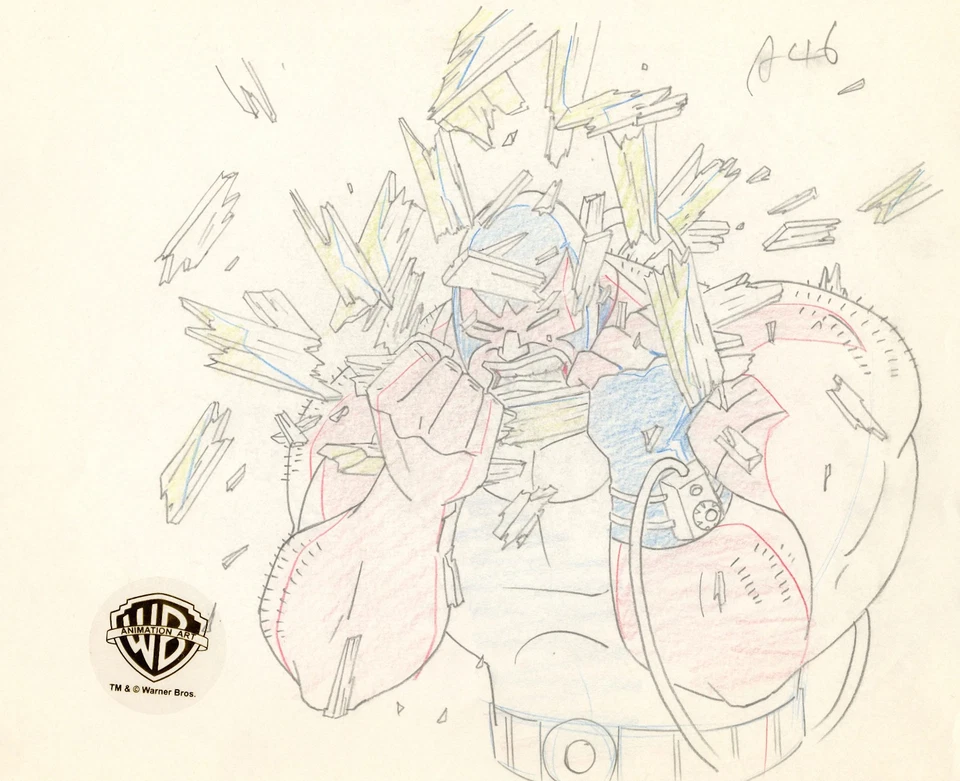 Batman Animated Series-Original Production Drawing-Bane - Image 1 of 1