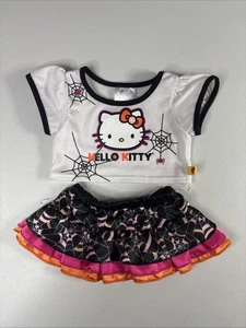 Build A Bear Workshop Halloween Outfit Hello Kitty Black Orange - Picture 1 of 2