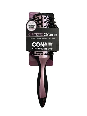 Conair Diamond Ceramic Large Vented Round Hairbrush for Medium to Long Hair  - Image 1 of 3