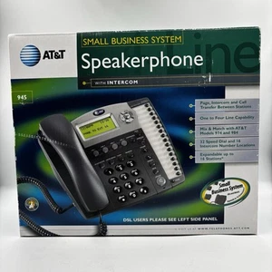 AT&T 945 4-Line Speakerphone with Intercom Business Telephone NOB - Picture 1 of 5