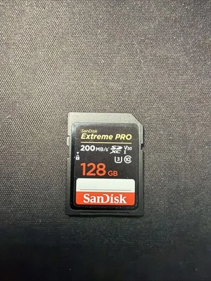 SanDisk Extreme PRO SDXC UHS-I 128GB Memory Card SD - Image 1 of 2