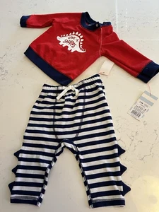 Cat & Jack baby boys 2 pieces  Love-A-Saurus outfit Size 3-6 Month -- New - Picture 1 of 3
