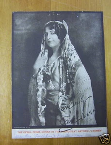 Foto publicitaria de GERALDINE FARRAR 1915 en "Carmen" - Imagen 1 de 1