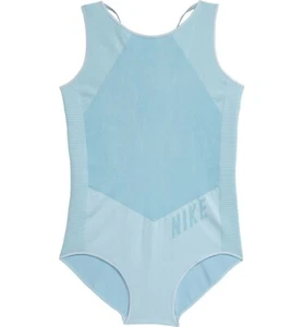 NWT Nike Girls Dry Training Bodysuit Dri FIT Blue CJ7585 Big Kids Youth M - Picture 1 of 3
