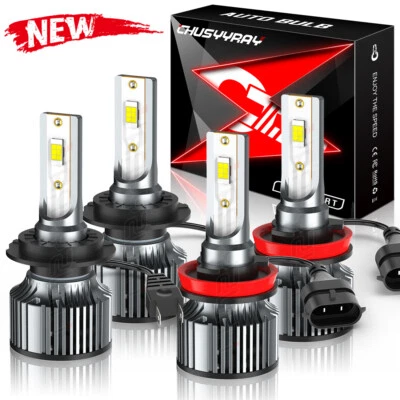 Kit de bombillas LED de haz alto bajo para Mercury Milan 2006-2009 4x H7+H11 6500K Foto 1 de 4