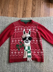 Children’s Large Llama Chrismas Sweater - Picture 1 of 1