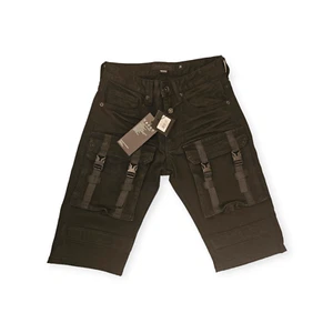 Decibel Mens Size 28 Jean Cargo Shorts Jet lack MSRP $68 NWT - Picture 1 of 4